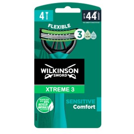Wilkinson Sword Xtreme 3 Sensitive Men's Disposable Razors, 4 each