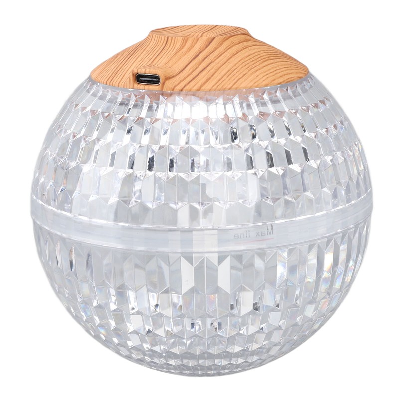 Mini Humidifier Night Light Crystal Ball 2.2w 350ml RGB USB