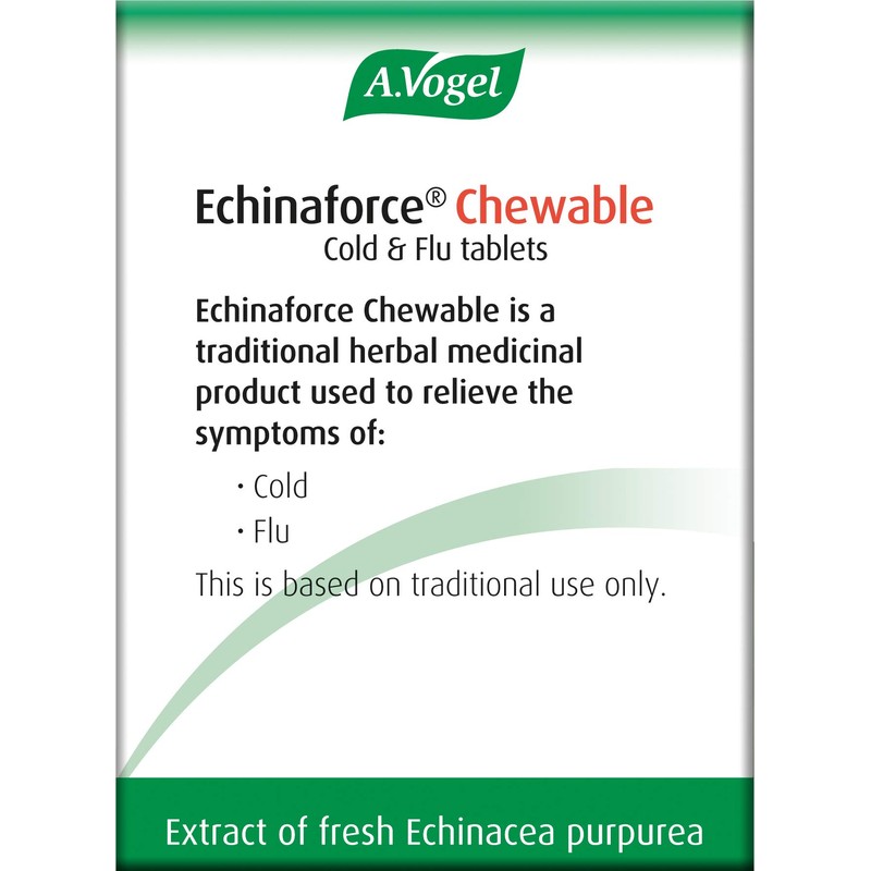 A.Vogel Echinaforce Chewable Cold & Flu Tablets | Relieve Cold