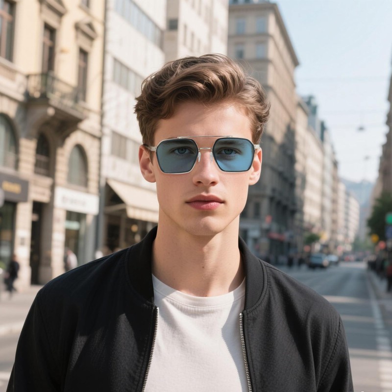 Cyxus 8260 Dimmable Sunglasses, Blue Light Cut, UV Protection, Teardrop