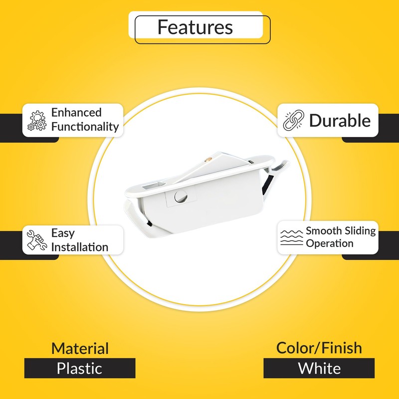 Brixwell 50-2000w Single Action Window Opening Control Devices White Finish