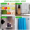 Yaocom 4 Pcs Rv Refrigerator Bars 12.44"-22.63" Adjustable Stainless Steel