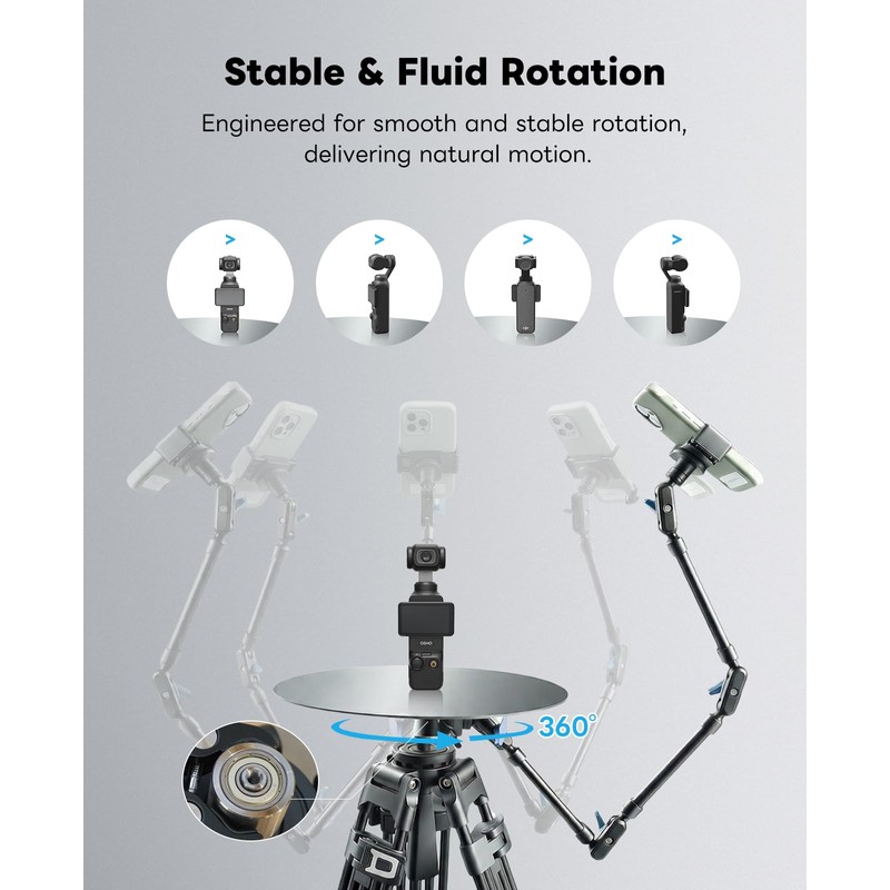 360 Degree Rotation Smartphone Spinner,DIY Photography Turntable Photo Booth for