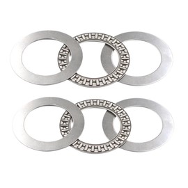 2PCS AXK2035+2AS Thrust Needle Roller Bearing with 4 Washers, 20 x 35 x 4mm(0.79"Bore x 1.38"OD x 0.16"Width) Industrial Bearing for Machinery, Conveying Equipment, Robotics, Elevators