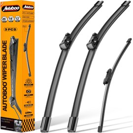 Escobilla de limpiaparabrisas OEM de repuesto para VW Volkswagen Taos 2022 2023 2024, equipo original para todas las estaciones, juego de escobillas de limpiaparabrisas trasero 26+18+12 (juego de 3)