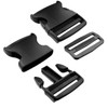 WXJ13 1.5 Inches Plastic Quick Release Buckles Flat Shape Buckles