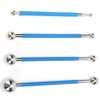 Caulking Tool Kit, 4Pcs Metal Ball Tile Caulk Finishing Tools,Tile