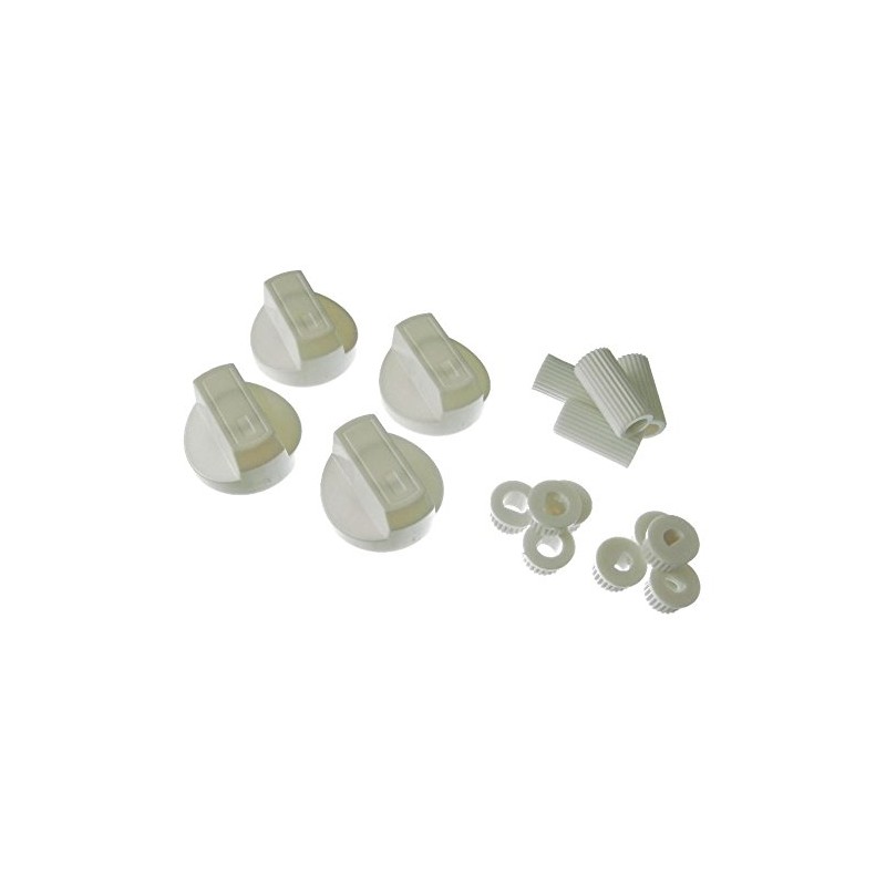 Ufixt Universal White Control Knobs for Ovens, Cookers and Hobs