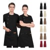 2 Pzs Mandil Delantal Cocina Chef Multiusos Ajustable