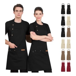 2 Pzs Mandil Delantal Cocina Chef Multiusos Ajustable