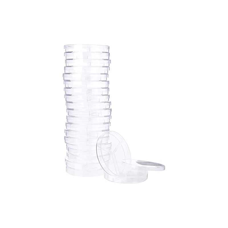 KING SCIENTIFIC CT-XF9T-BOVP 94MM 3 COMPARTMENT TRIPLE VENT PLASTIC PETRI