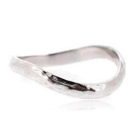 Sovats Ladies Chic Hammered Thumb Ring, Sterling Silver
