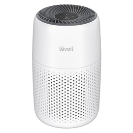 LEVOIT Air Purifiers for Bedroom Home Dorm, AHAM VERIFIED, 3-in-1 Filter Cleaner With Aroma Pad, Filters Smoke, Allergens, Pet Dander, Odor, Dust, Office, Desktop, Core Mini-P, White