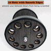 XDONEF Rotating Hair Scissors Holder, Wooden Barber Scissors Storage Holder