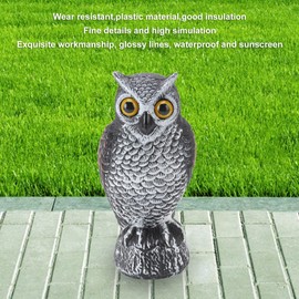 Búho para Disuadir a los Pájaros Búhos de Plástico de Jardín para Mantener a los Pájaros Alejados Búho Protector Solar Impermeable para Ahuyentar a los Pájaros Búho Falso para Ahuyentar a los Pájaros