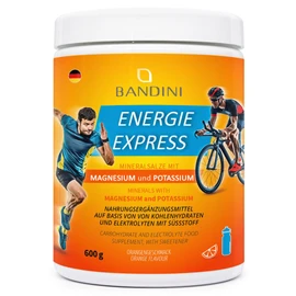BANDINI Bandini Energia Express 600 g Powder | Drinking Powder for the Supply of Electrolytes, Carbohydrates, Magnesium, and Potassium | For Water Absorption | Low Calorie | Orange | Laboratory-tested, high-dose, vegan