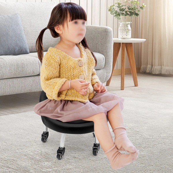 GDRASUYA10 Modern Black Footrest Stool, Under Desk Foot Rest w/