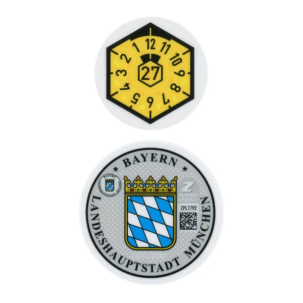 Z Plates Munich Novelty Sticker (Front Set, 2027)