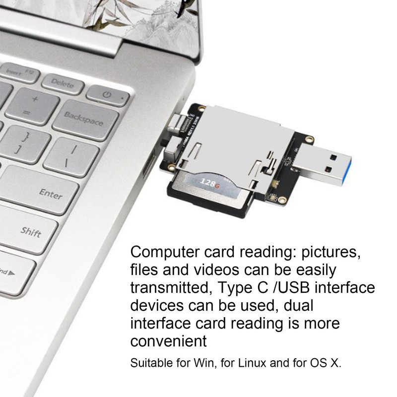 CFExpress Card Reader USB3.1 TYPE C 10Gbps Support 2TB Dual