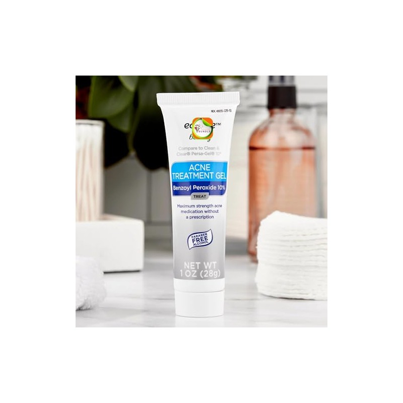 Equate 10% Benzoyl Peroxide Acne Treatment Gel - 2-Pack