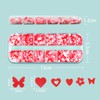 12 Grids Heart Nail Art Glitter Sequins Valentine's Day Nail