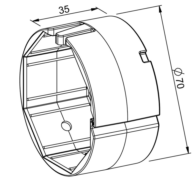 Roller shutter shaft adapter ring, running ring, roller shutter for