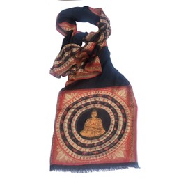 Buddha scarf peace and happiness scarf Buddhism scarf