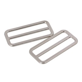 SHANOER 10Pcs Metal Tri-Glide Slides Buckles Kit 25mm, Tri-Glide Slides Square Ring Slide Adjusters Buckles Webbing Belts Buckle for Belt Bags DIY Accessories (25mm)