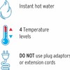 Foset Electric Shower Head - Instant Hot Water, 4 Temperature