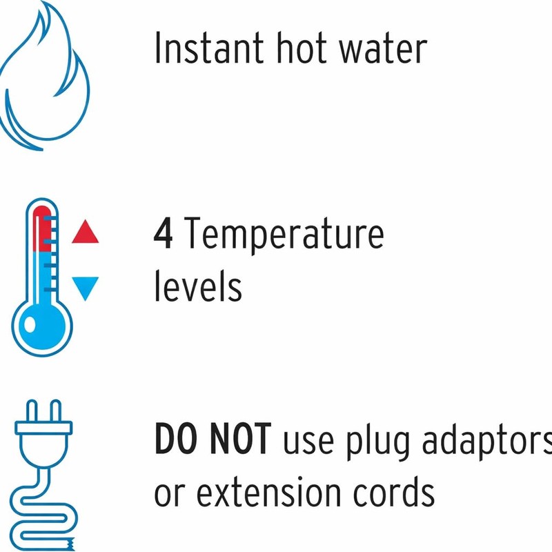 Foset Electric Shower Head - Instant Hot Water, 4 Temperature