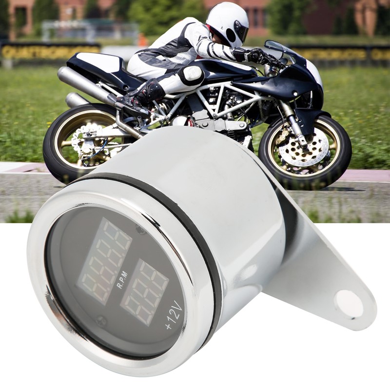 12V Motorcycle Speedometer High Accuracy Speed Gauge Odometer Universal for