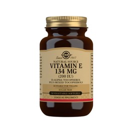 Solgar Vitamin E 134mg 200 UI 50 Vegetable Softgels
