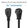 12AWG Right-Angle Plug Adapter 90-Degree 15Amp to 20Amp 1FT, 15
