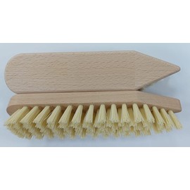 Wooden Scrubbing Brush Heavy Duty Stiff Bristle Iron Style Floor Tile Decking Indoor/Outdoor Cleaning Brush – Pack of 2