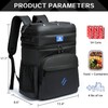 Laripwit 54 Cans Backpack Cooler Insulated Leak-Proof Large Leather Cooler