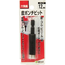 SK11 Y-SK11 Hexagonal Shaft Leather Punch Bit for Leather, Rubber, Vinyl, Paper, Gypsum Board 0.5 inches (12 mm)