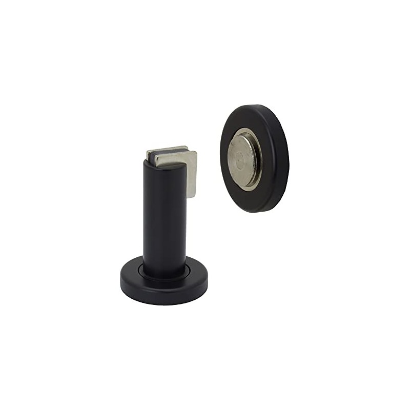 FPL Modern Door Stop/Holder and Magnetic Catch - Black