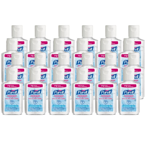 Purell Advanced Refreshing Gel Hand Sanitizer, 2 Fl Oz, Clean