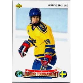 1992-93 Upper Deck World Junior Tournament Sweden Markus Naslund Rookie Card RC #234