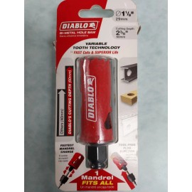 Diablo 1-1/8 in. Bi-Metal Hole Saw with 2-3/8 in. Cutting Depth DHS1125