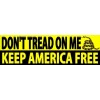 Dont Tread On Me Keep Bumper Sticker Keep America Free Gadsden Flag    #96