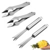 TorSor 4 Pack Pineapple Peeler Pineapple Eye Remover Clip Stainless