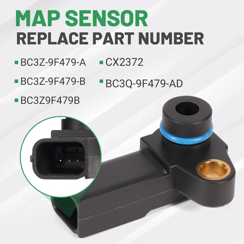Rendrox MAP Sensor with Black Spacer Kit for Ford F-250