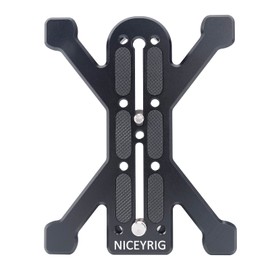 NICEYRIG Quadruped Quick Release Plate for DSLR Camera, Cinema Camera, Camcorder, Compatible with Arca-Swiss Standard Tripods [Plus Version]