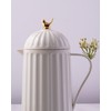 WOLFF 1 Liter White Bird Thermal Coffee Carafe, Plastic Exterior