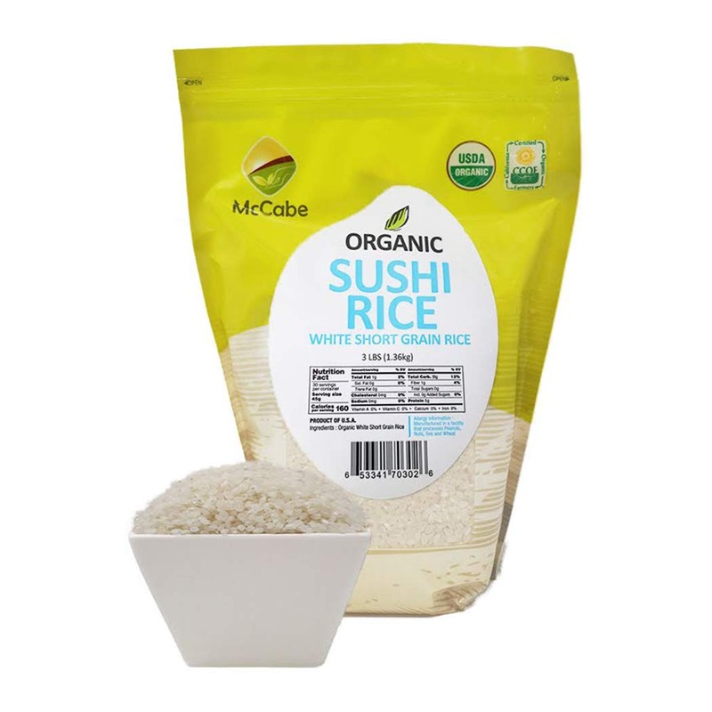 McCabe Organic Short Grain White Sushi Rice - Sticky White