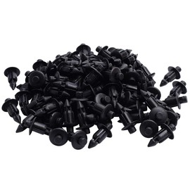 SHANGHh 100pcs 6mm Push Rivet Clips Rivet Fasteners Mud Flaps Bumper Fender Clips