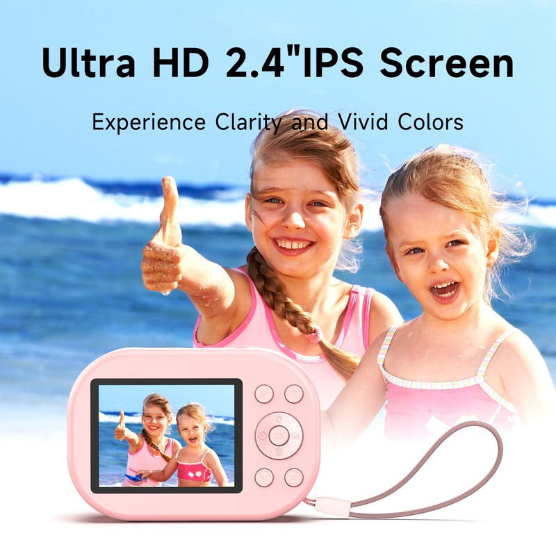 Digital Camera- Compact Camera 2K 48MP Autofocus Dual-Lens with 64GB