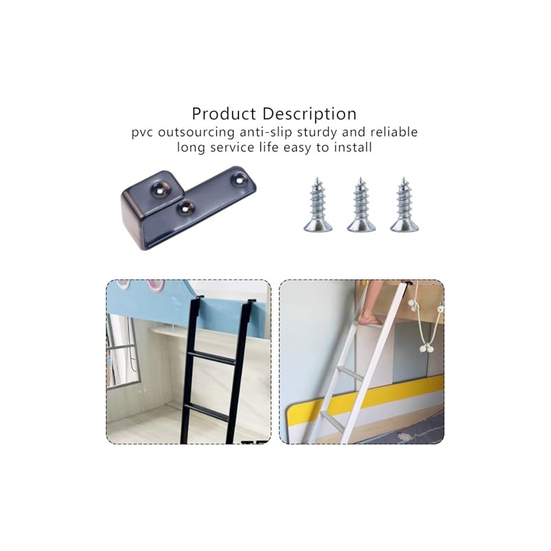Abvsdu 2PCS Bunk Bed Ladder Hook, 1" Kids Replacement Hardware