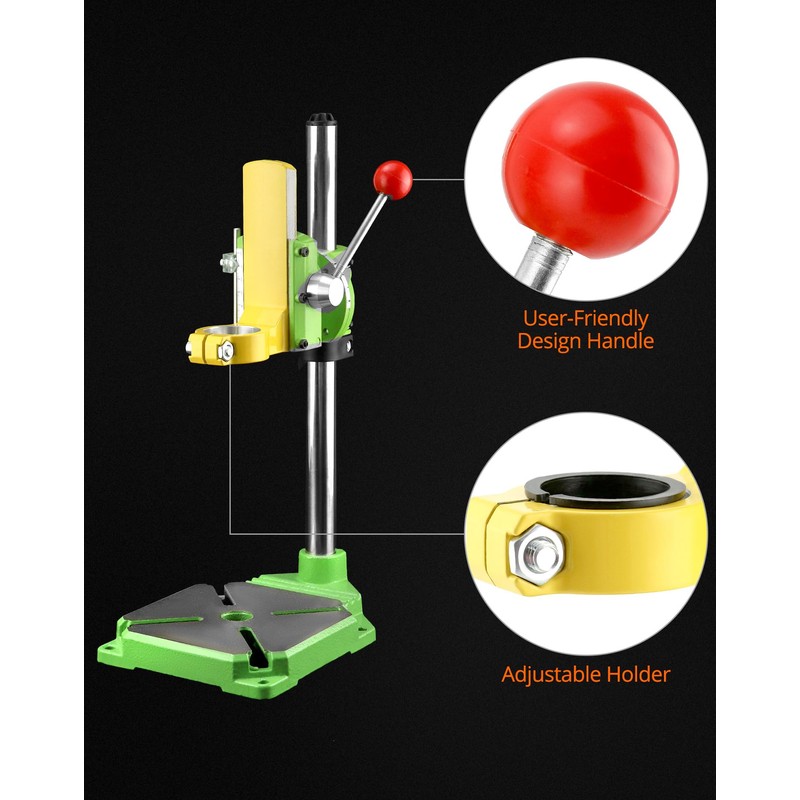 QWORK Drill Press Stand, Heavy Duty Floor Drilling Press/Rotary Tool